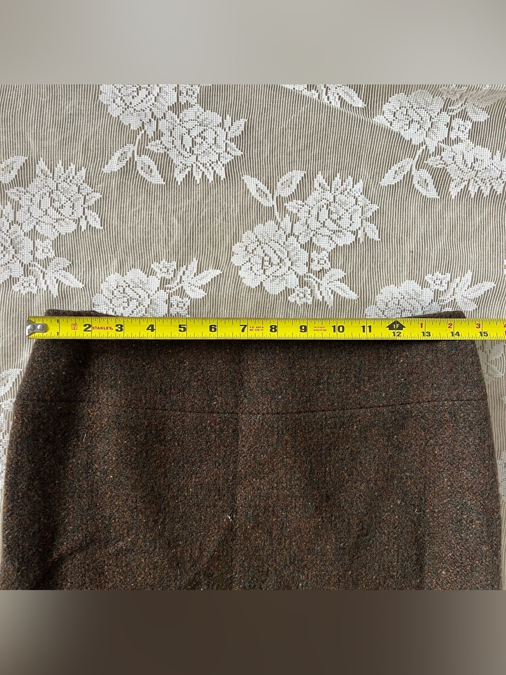 Ralph Lauren Black Label Wool Fringe Midi Skirt Size 6 - Picture 6 of 8